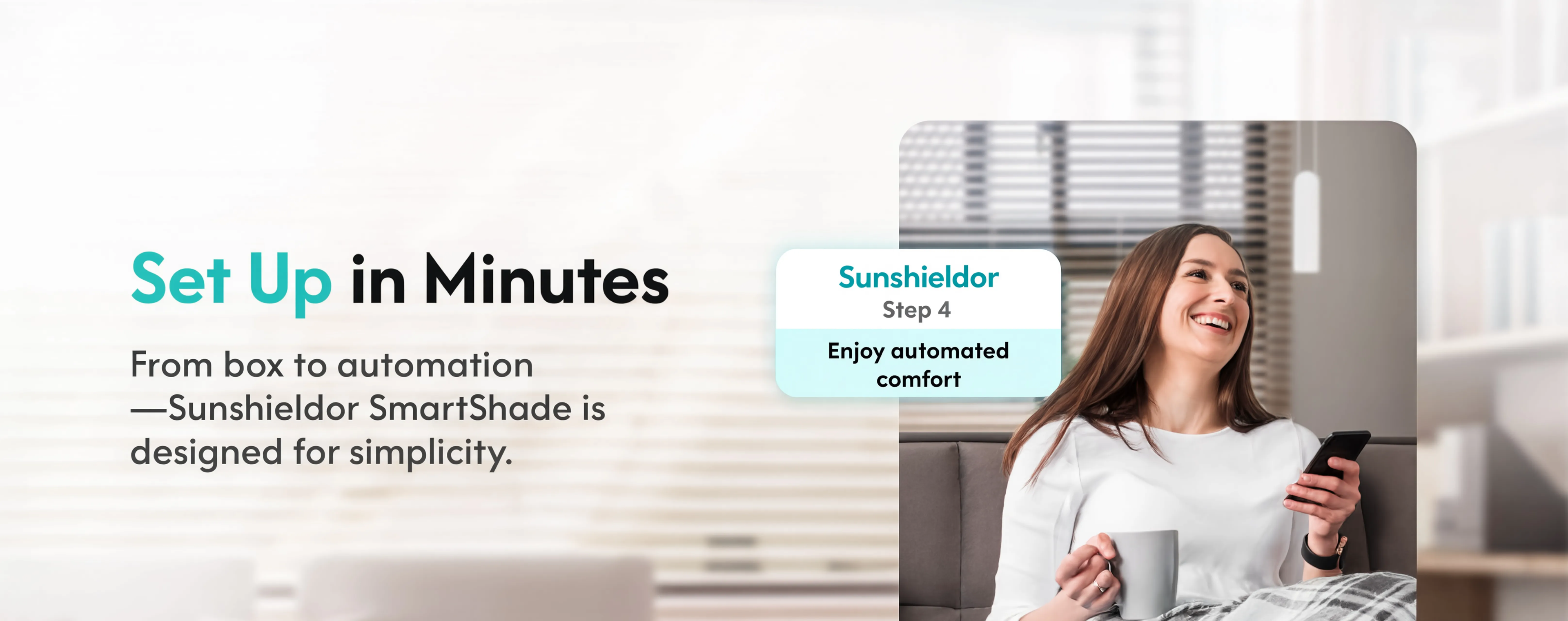 Sunshieldor Smart Shade Driver, WiFi Remote Voice Control for Beaded Roller Blinds, Rechargeable & Schedulable