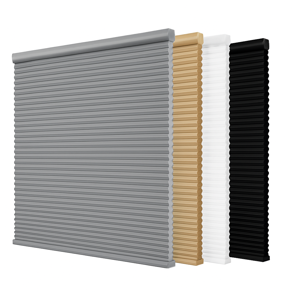 Custom Size SunShieldor Cordless Blackout Cellular Honeycomb Blinds, Room Darkening UV Shades for Home Kitchen Door, Easy to Install