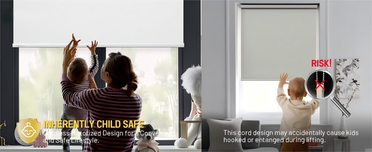 Custom Size SunShield Motorized Zebra Blinds, 95% Blackout Rechargeable Remote Control Shades for Home