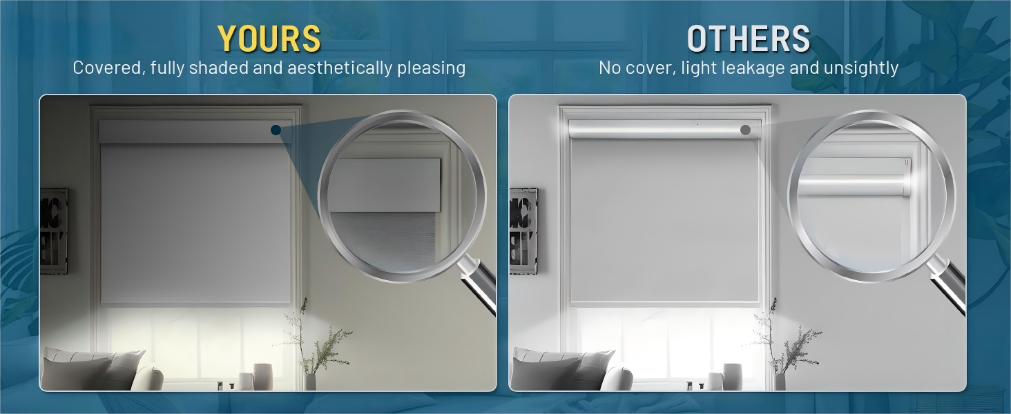 Custom Size SunShield Motorized Zebra Blinds, 95% Blackout Rechargeable Remote Control Shades for Home